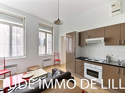 APPARTEMENT T1 - LILLE VAUBAN - 28.7 m2 - LOUÉ