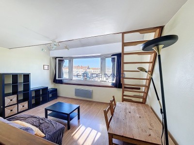 Lille Solférino – T1 lumineux dernier étage – 28,5 m² Carrez / 38 m² au sol