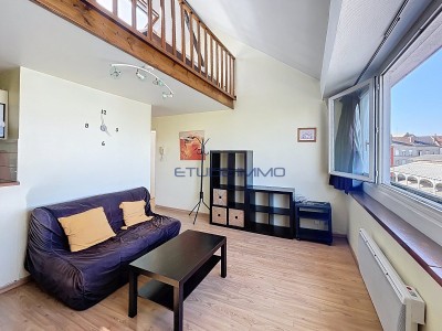 Lille Solférino – T1 lumineux dernier étage – 28,5 m² Carrez / 38 m² au sol